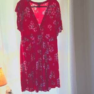 Torrid Pink Floral Dress